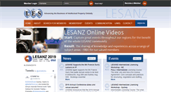 Desktop Screenshot of lesanz.org.au
